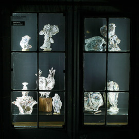 Ceramics in window